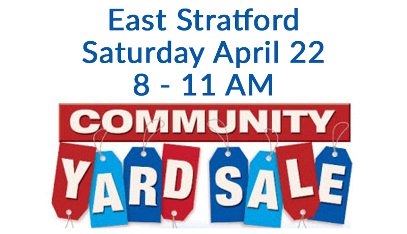 Community Yard Sale - Saturday, April 22